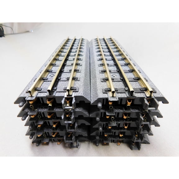 MTH REALTRAX 10" Straight Train Track Section 3 Rail O Gauge 10x 40-1001-10
