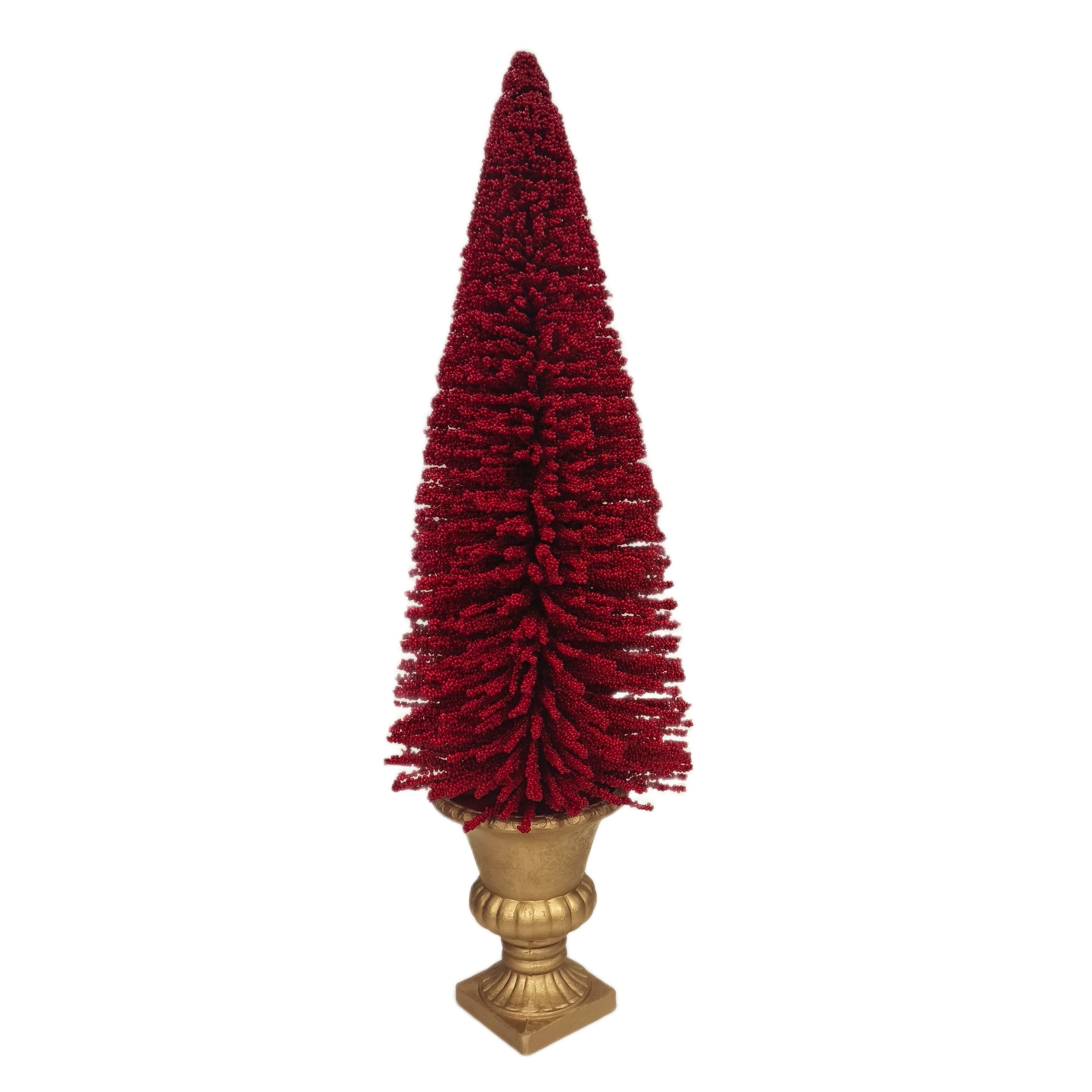 My Texas House Berry Tree in Pot, Red and Gold, 36.3"