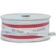thumbnail image 1 of Striped Ribbon, Red and White, 18', by My Texas House, 1 of 5