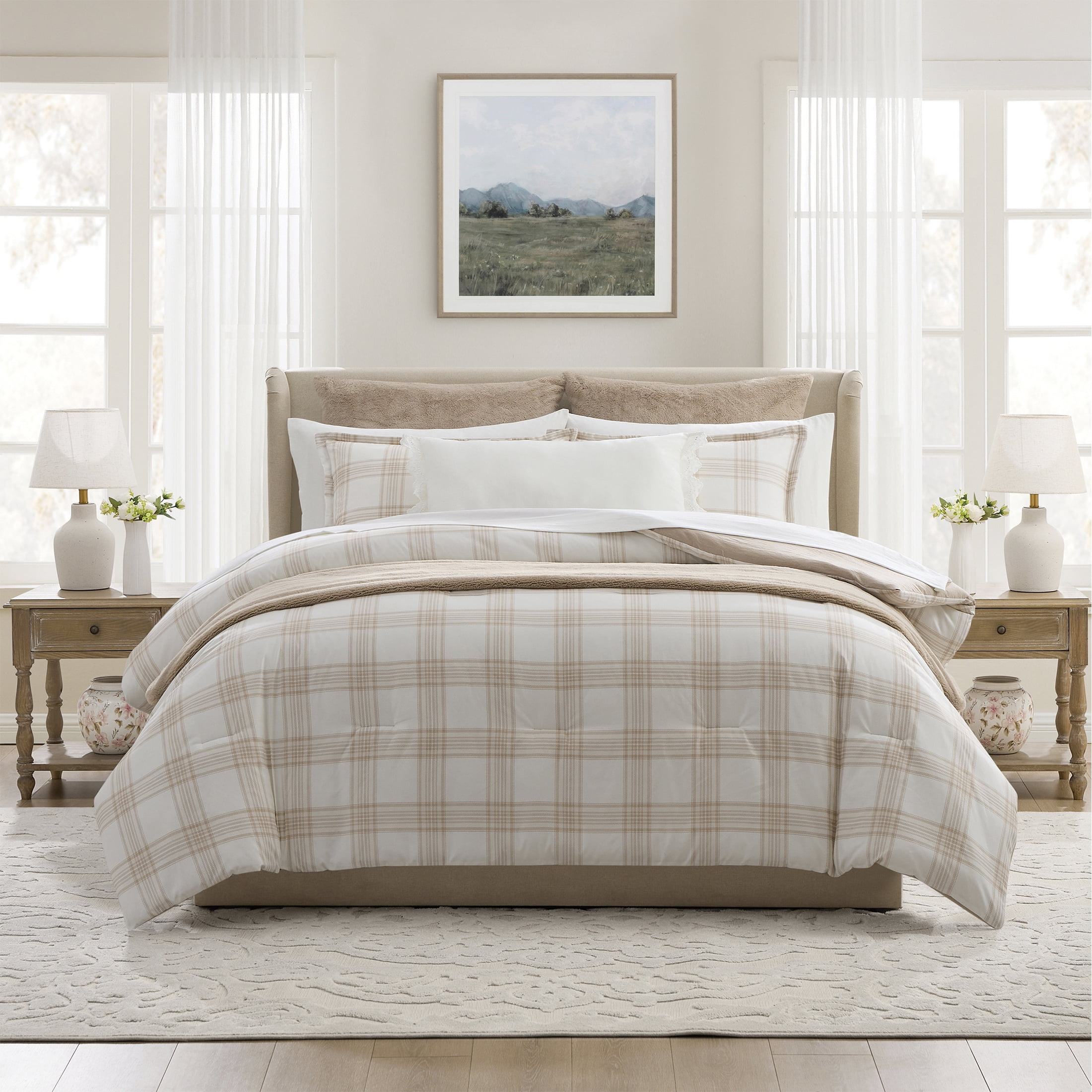 Andmary Khy Check Set Beige