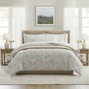 My Texas House Floral 11-Piece Comforter Set with Sheets, Taupe, Queen