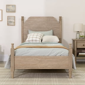 My Texas House Monroe Twin Bed, Brushed Oak Finish