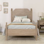 My Texas House Monroe Twin Bed, Brushed Oak Finish