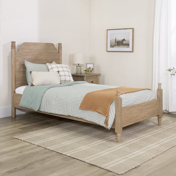 My Texas House Monroe Twin Bed, Brushed Oak Finish