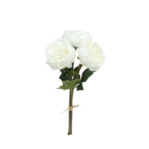 My Texas House Faux Peony Bundle, White, 19"