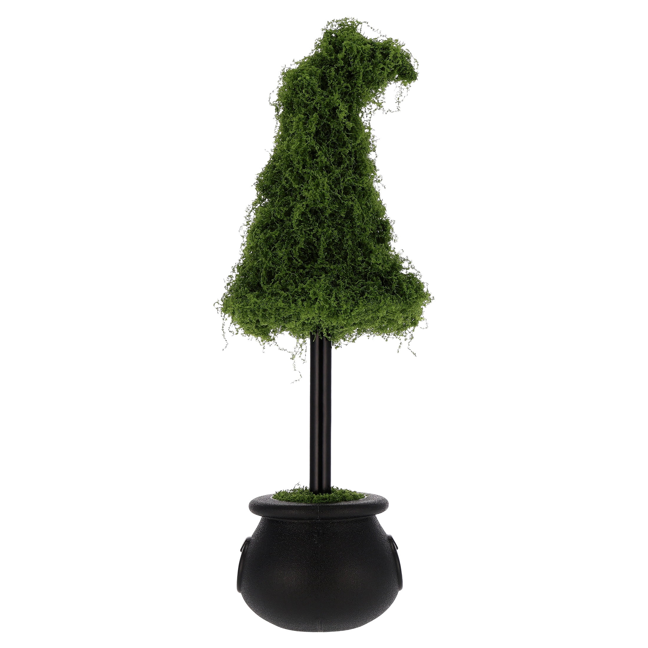 My Texas House Moss Witch Hat Topiary, Multicolor, Moss, 20 in
