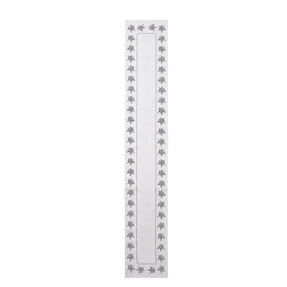 Floral Cotton Reversible Table Runner, Blue and White, 14" x 90", by My Texas House
