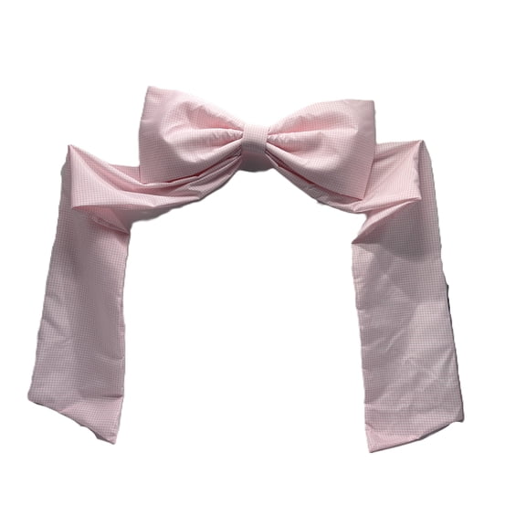 Oversized Gingham Easter Bow, Pink, 24 x 48, by My Texas House