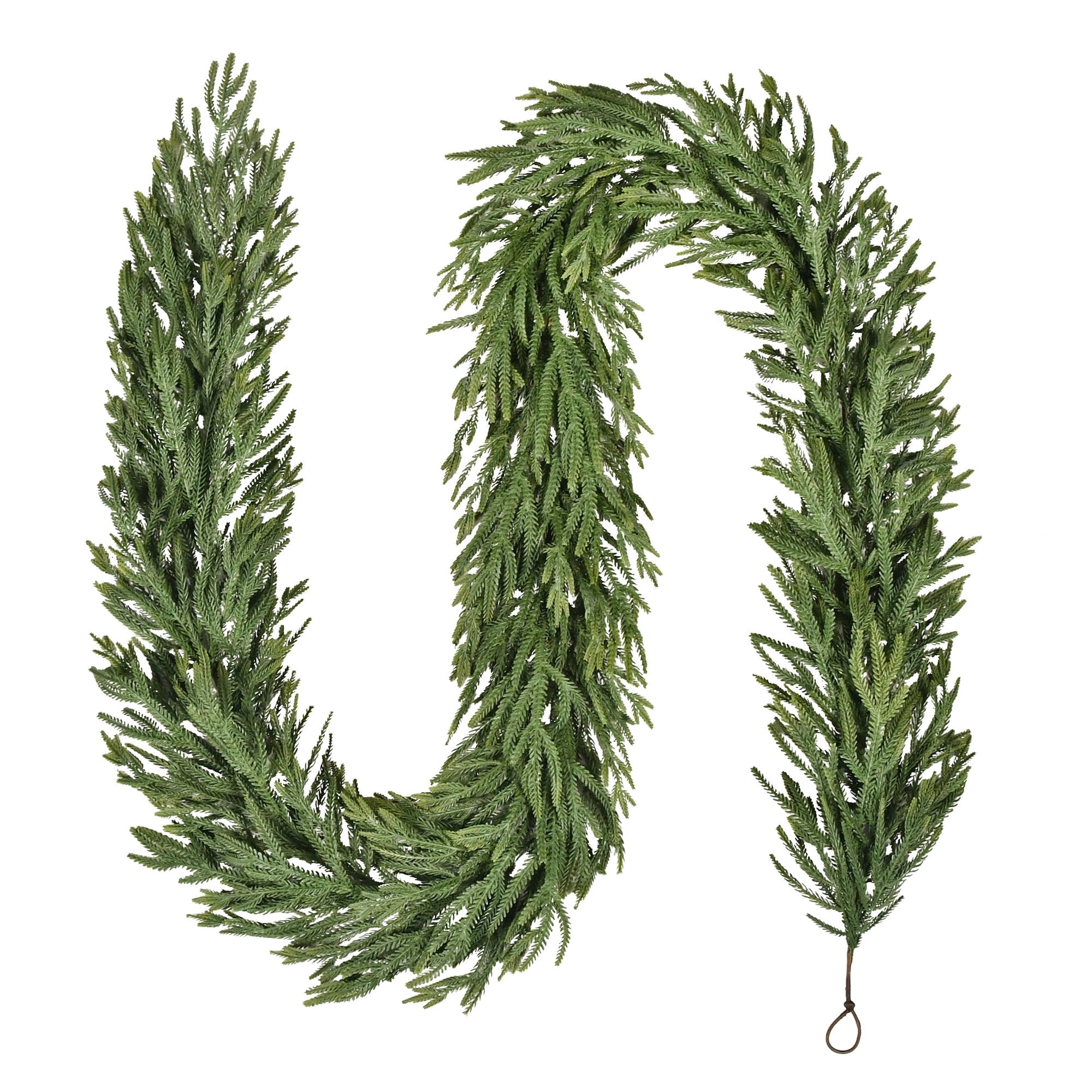 My Texas House Norfolk Unlit Artificial Christmas Garland, Green, 9'