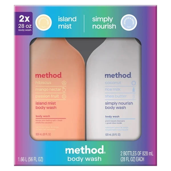 Method Body Wash, 28 Fluid Ounce (Pack of 2)