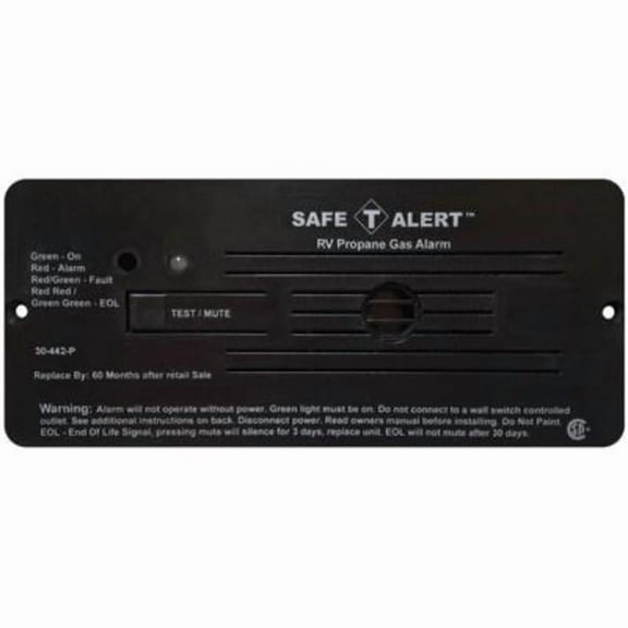 MTI Industries MTI30-442-P-BL Propane Alarm - Black Flush Mount 12 Vdc Hard Wire