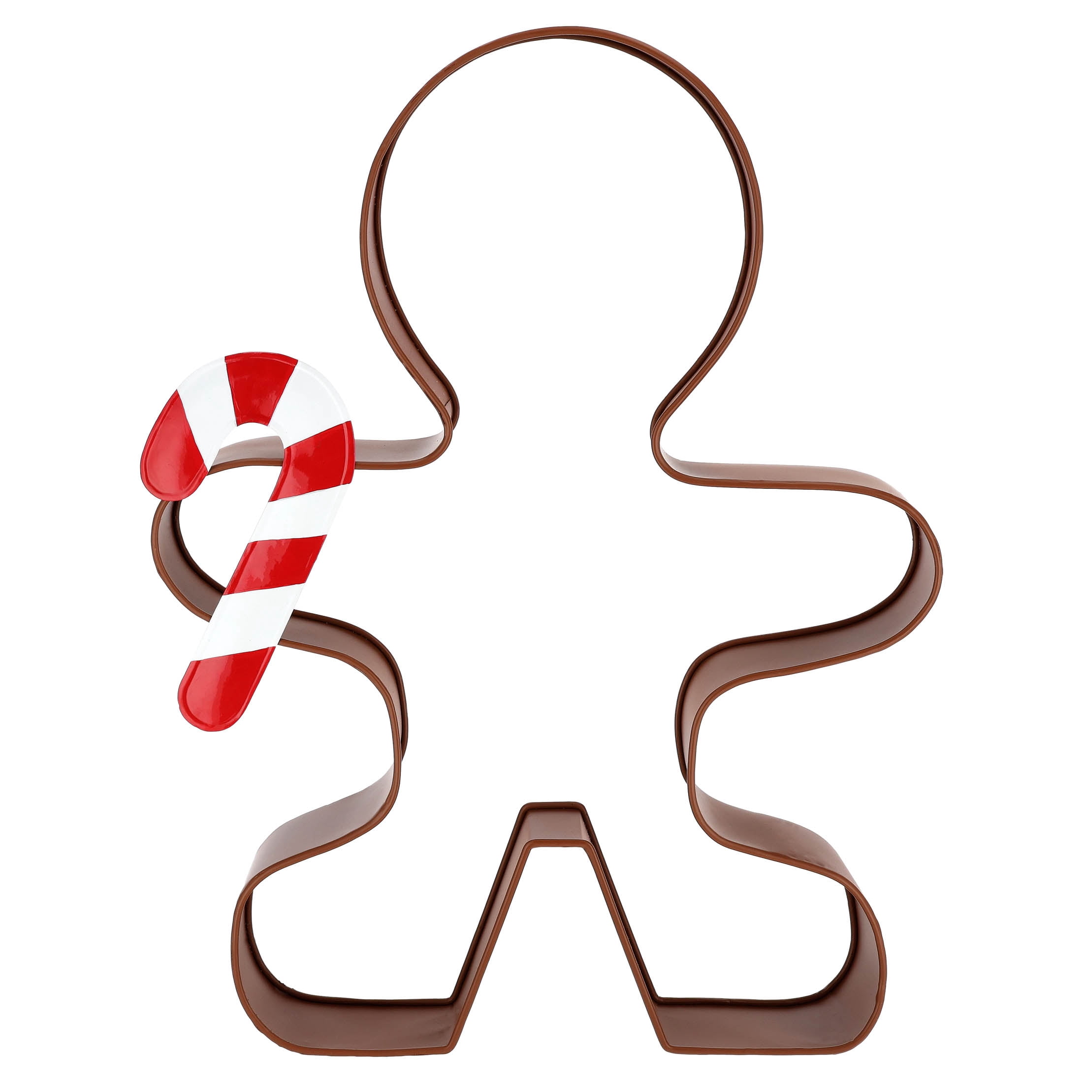 Metal Gingerbread Cookie Cutter Christmas Decoration, Brown, 22", by Holiday Time