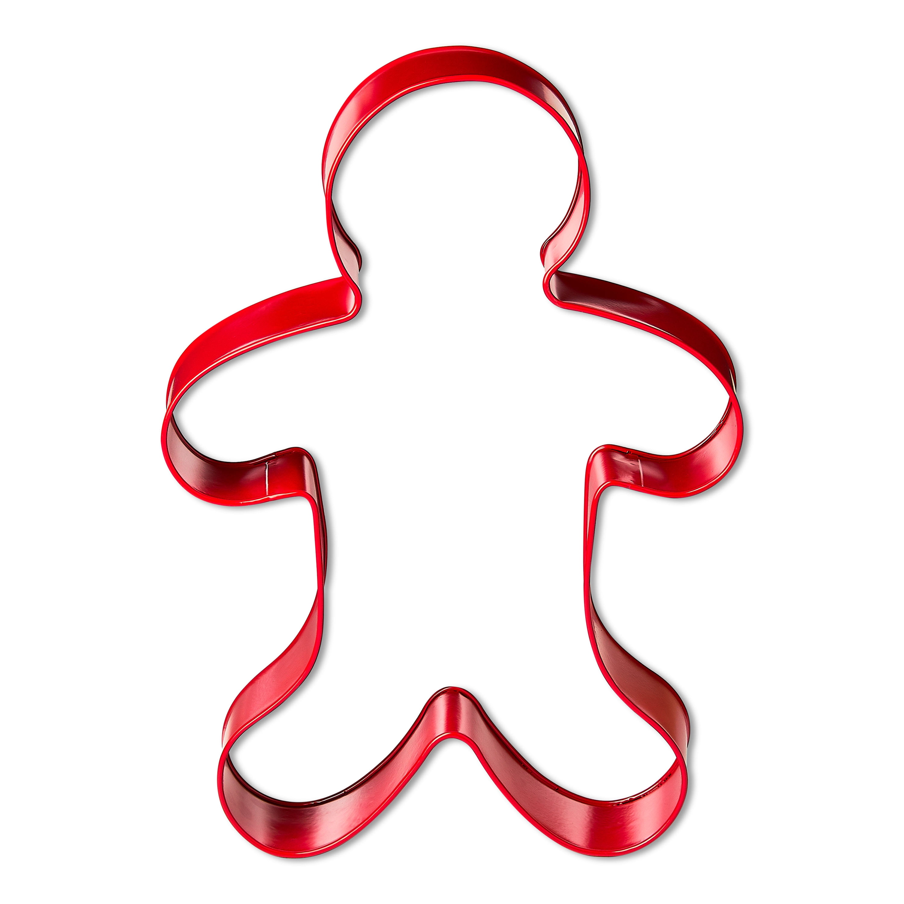 Metal Gingerbread Cookie Cutter Christmas Decoration, Red, 22", by Holiday Time