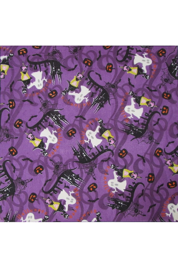 Bandanna Co Seasonal, Witches Ghosts, 22" x 22" (2nd)