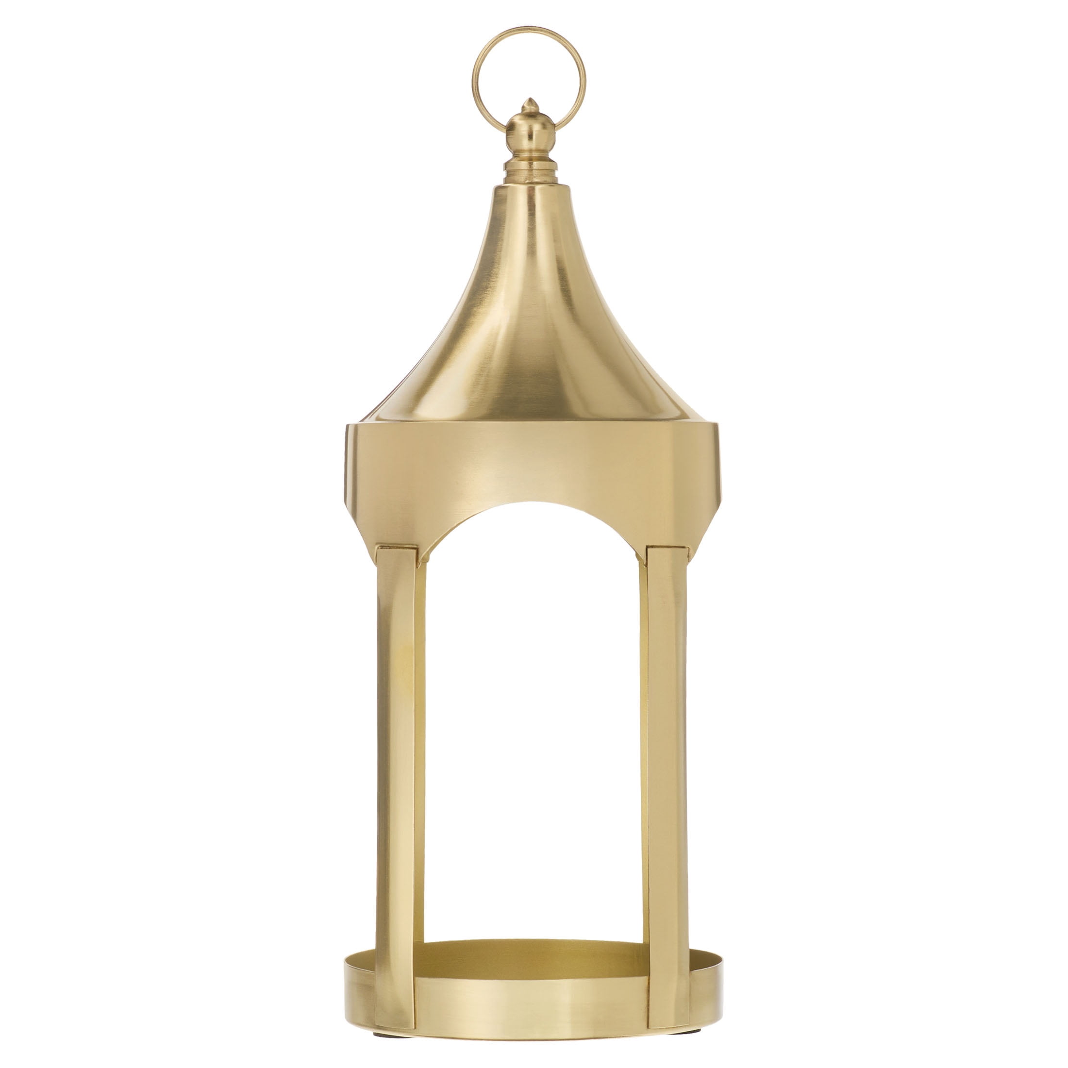 Metal Lantern Christmas Decoration, Gold, 12.3", by Holiday Time