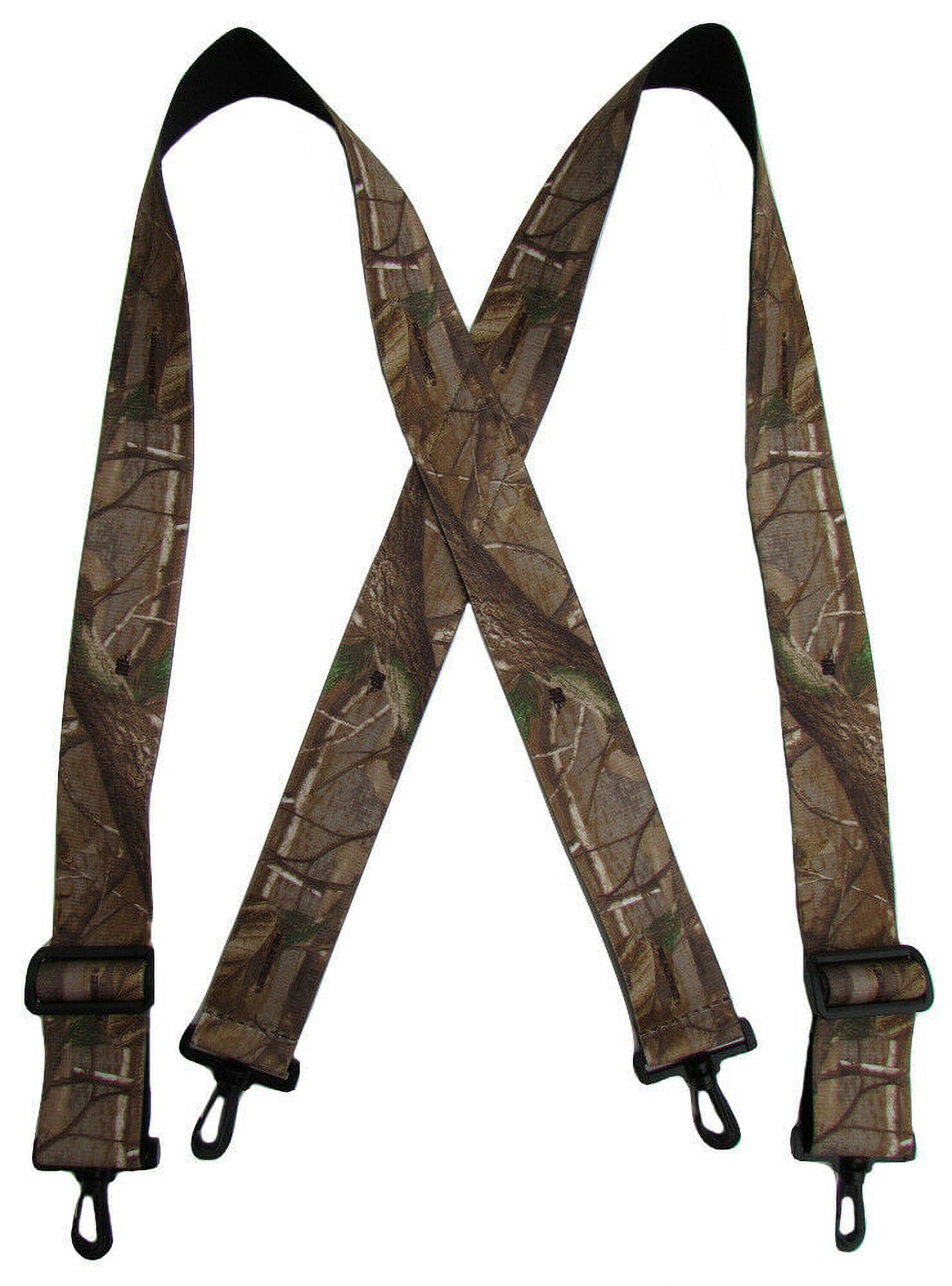MTL Realtree Men's Big and Tall Camouflage Suspenders with Swivel Clips