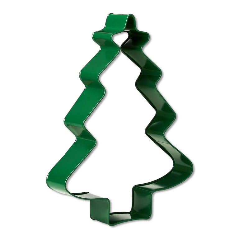 Metal Tree Cutter Christmas Decoration, Green, 22
