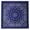 thumbnail image 1 of MTL Traditional Paisley Double Sided Imprint Bandana Purple USA Made, 1 of 1