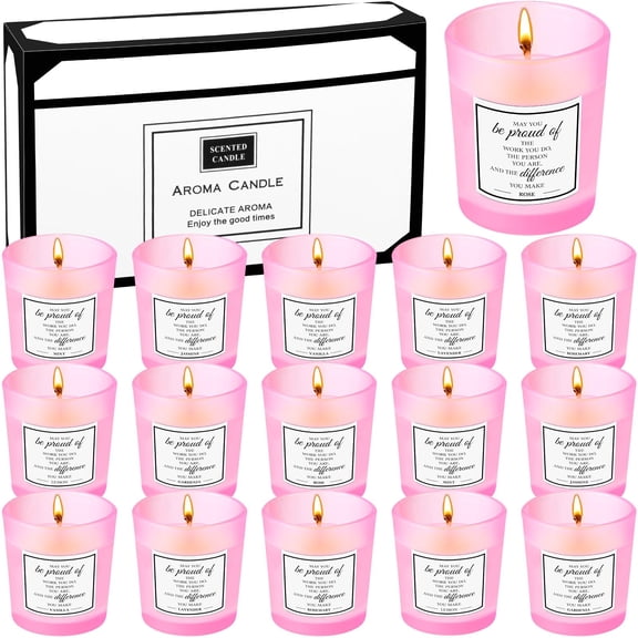 MTLEE 16 Pack Scented Candles Gifts Set Aromatherapy Candles Soy Wax Candles