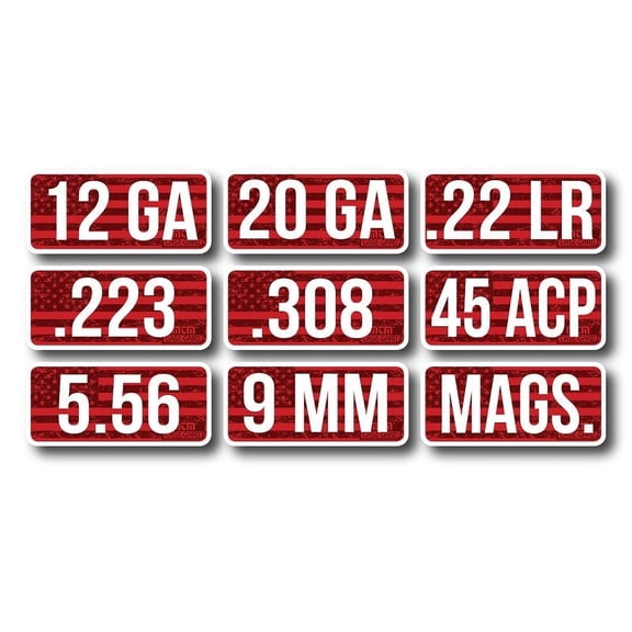 MTM  Ammo Caliber Labels 5.56  8 pack