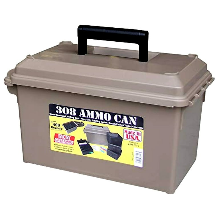 MTM AMMO缶　収納ボックス 4個セット×2セット MTM アモカン .30 キャリバー 樹脂製 弾薬ケース 4個セット AC4C 弾薬