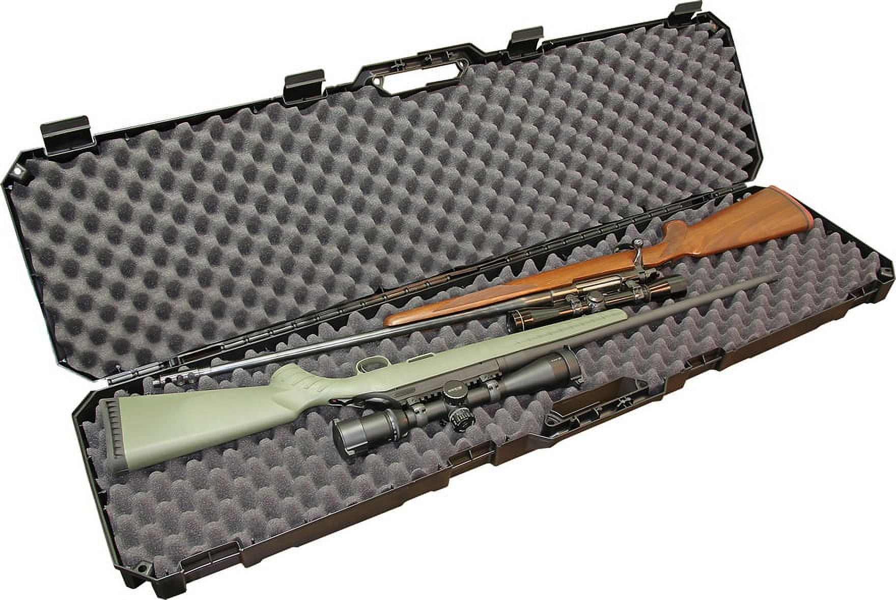 "MTM CaseGard Double Scoped Rifle/Shotgun Hard Plastic Carry Case 51"" Black RC51D"