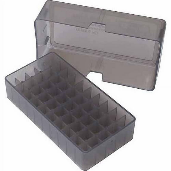 MTM E-50 Slip Top, .44/45, 50-Round Ammo Case, Smoke
