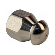 MTM Hydro 1/4 Button Nose Laser Fixed Sewer Hydro Jetter Nozzle 6.5 Orifice