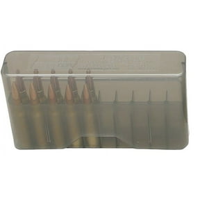 MTM J-20 SLIP-TOP AMMO BOX 20RD RIFLE 2.35" OAL SM POLY CLEAR SMOKE
