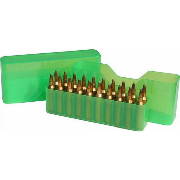 MTM J-20 Slip Top, L Series, 20-Round Ammo Case, Green