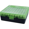 thumbnail image 1 of MTM P-100 Fliptop Box .41-.44 Magnum, Clear Green/Black, 1 of 3