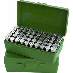 MTM P-50 Dust and Moisture Resistant Ammo Box, 50 Rounds, Green