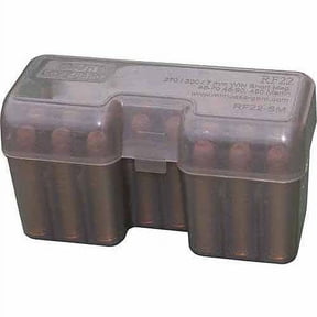MTM RF-22 Flip-Top Rifle Ammo Box, 22rd Capacity, Polypropylene