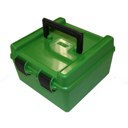 MTM RIFLE AMMO DELUXE R-100 2.65" MAX OAL 100 RD POLYPROPYLENE GREEN