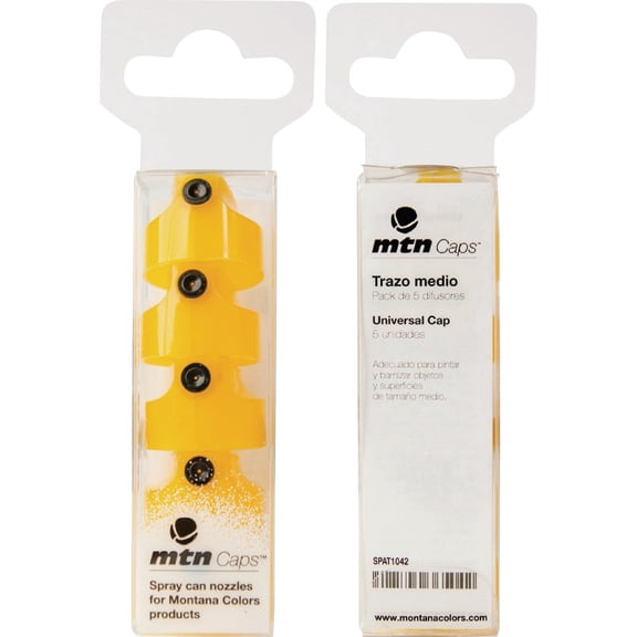 Montana Colors Universal Spray Paint Cap - Yellow - Pack of 5