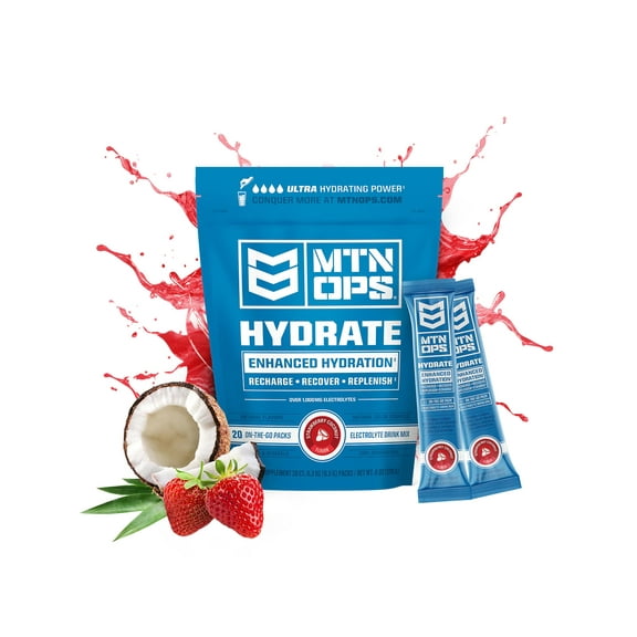 MTN OPS Hydrate Strawberry Coconut Drink Mix, 1.000MG,