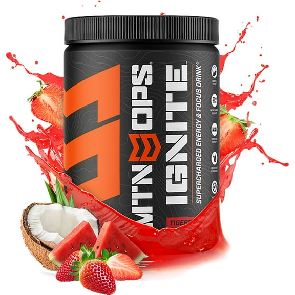 MTN OPS Ignite Supercharged Energy and Focus Drink (Tiger's Blood) Powder #1040-TB-28388