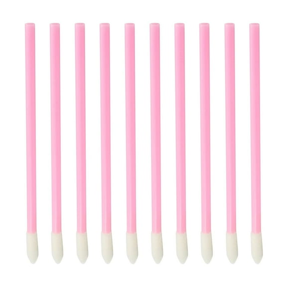 50 Pcs Disposable Lip Brushes Lipstick Lip Gloss Wands Applicator Tool Pink Make Up Lip Brush Disposable Lipstick Gloss Wands