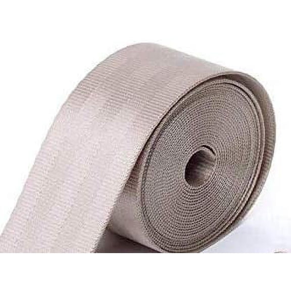 MTP 2" x 2 Yards Seat-Belt Grey Polyester Webbing Strap Repair 3 Panel 2500 lbs Heavy Duty Backpack