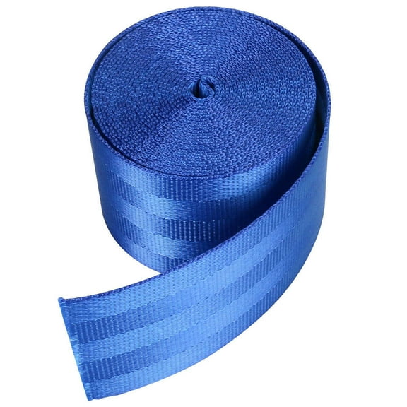 MTP 2" x 2 Yards Seat-Belt Light Blue Polyester Webbing Strap Repair 3 Panel 2500 lbs Heavy Duty Backpack