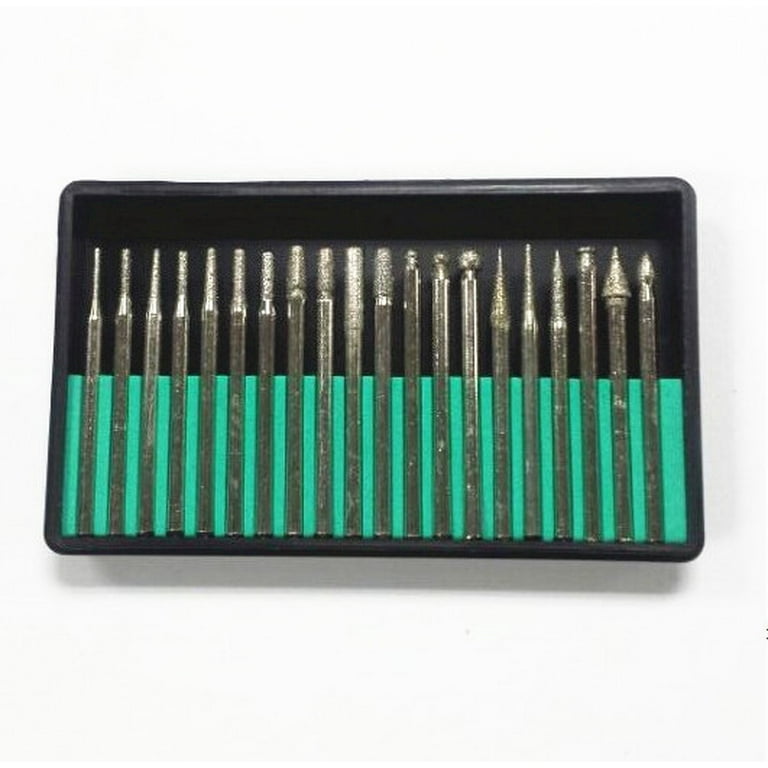 TSV 20 Pack Tungsten Carbide Cutting Burr Set Dremel Drill Bits Rotary Grinder Grinding TSV 20 Pack Tungsten Carbide Cutting Burr Set Dremel Drill Bits Rotary Grinder Grinding