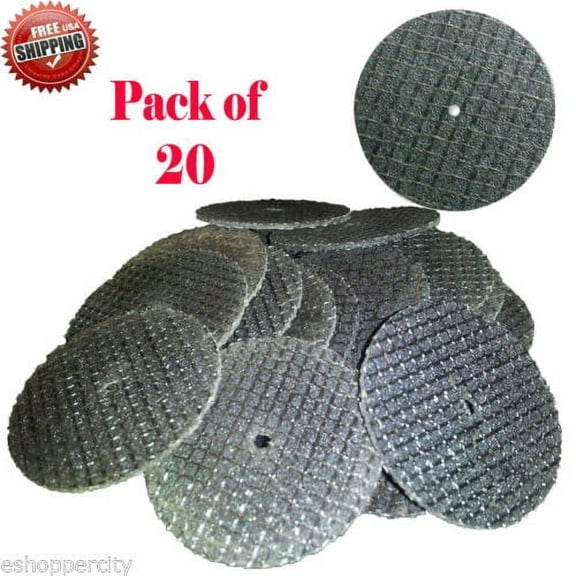 MTP  20X Reinforced Fiberglass Cut Off Wheels Disc Dremel 426 Rotary 1-1/4" x 0.045" Fiberglass  Rotary Tool   Hobby  1/16" arbor Fit Dremel 402 Mandrel 38mm