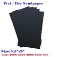 thumbnail image 1 of MTP ® 25x  9" x 5 1/2" Wet Dry Sandpaper Paper Abrasive 800/1500/2000/2500/3000 Grit Assorted Hobby, 1 of 1