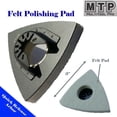thumbnail image 1 of MTP 3" Wool Polishing Pad  Quick Release Arbor Universal Fit Multi Tool Oscillating Multitool Wood Saw Blade for Craftsman  Ridgid  Porter Cable Black & Decker Dewalt Fein Bosch Makita, 1 of 2