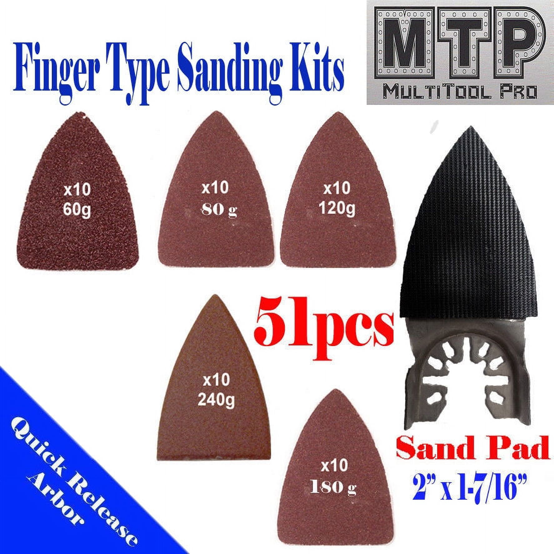 MTP ® 51x Detail Sandpaper Kit Quick Release Universal Fit Multi Tool