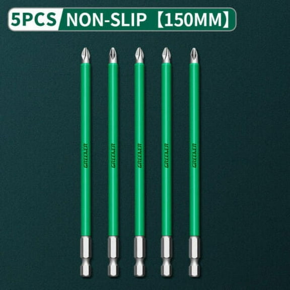 MTP 5x 6" Anti Slip Magnetic Batch Head Cross High Hardness Hand Drill Bit Screw Electric