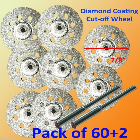 MTP 60+2 Rotary Tool Accessory Fits Dremel Craftsman Diamond Cut Off Wheel Disc 545