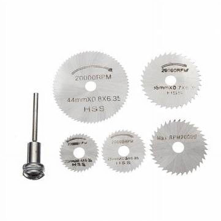 MTP 6pcs HSS Circular Saw Blade Cutting Discs Wheel Set For Rotary