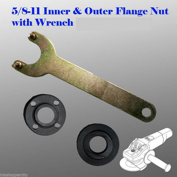 MTP Grinder Flange Lock Nut Wrench Kit, 4.5" 5" 5/8-11 Spanner Wrench