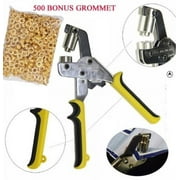 MTP   Handheld Grommet Punch Press Tool for Vinyl Banner Sign w/ BONUS 500 #3 Piler Machine self piercing grommets